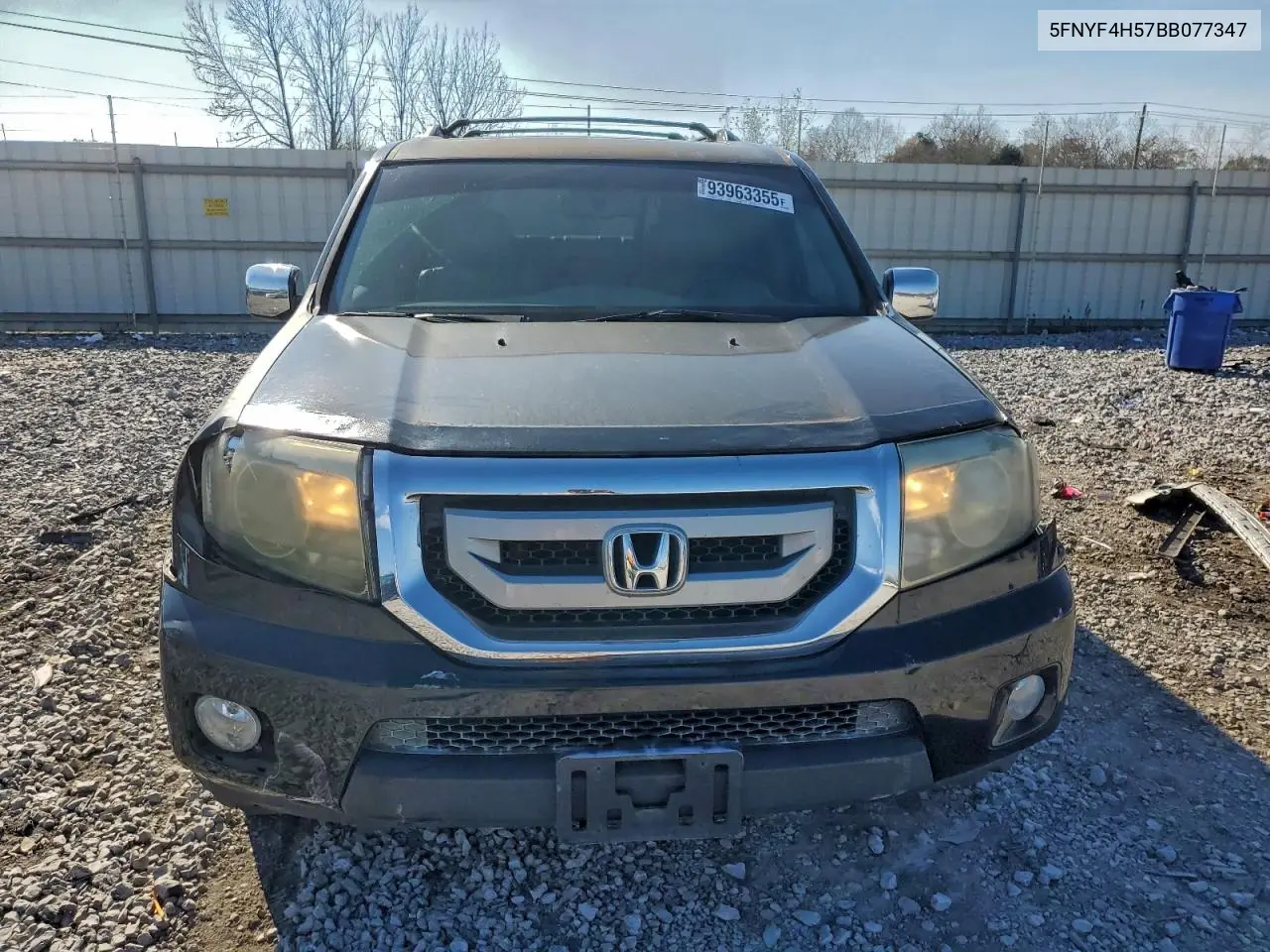 5FNYF4H57BB077347 2011 Honda Pilot Exl