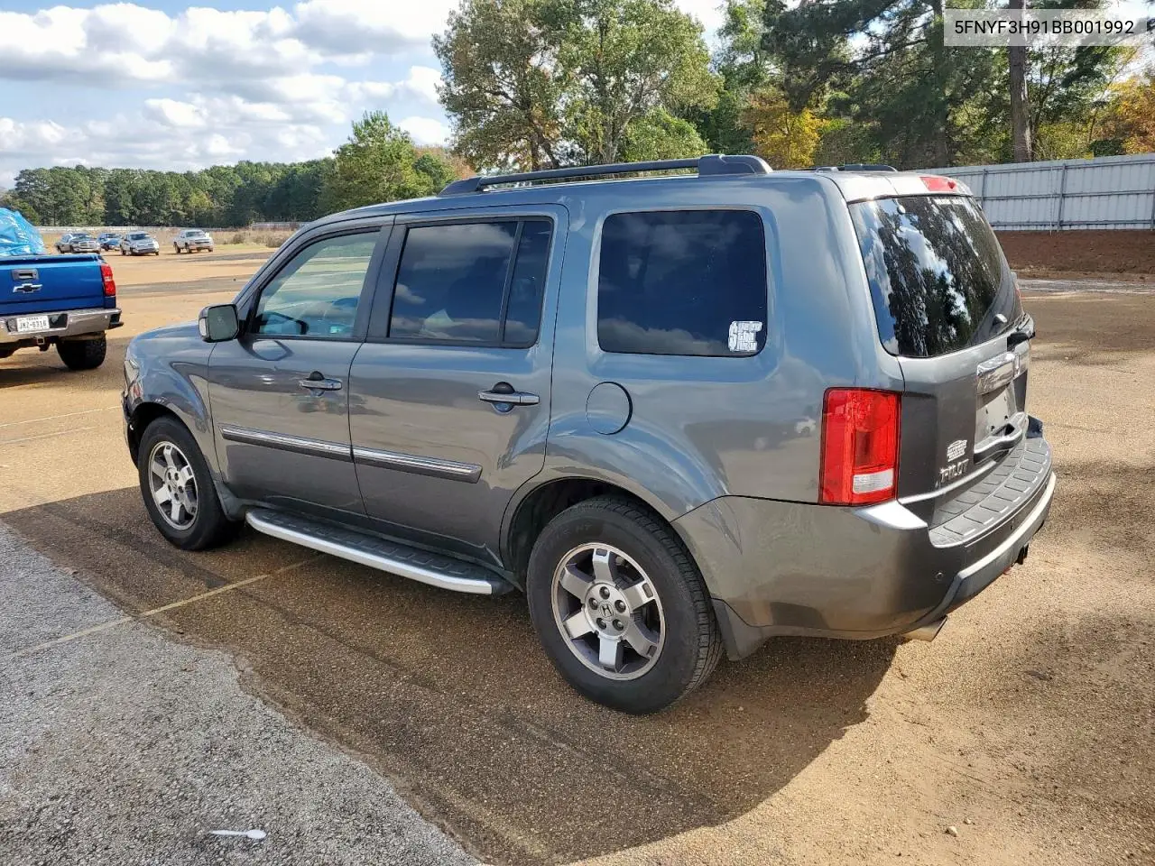 5FNYF3H91BB001992 2011 Honda Pilot Touring