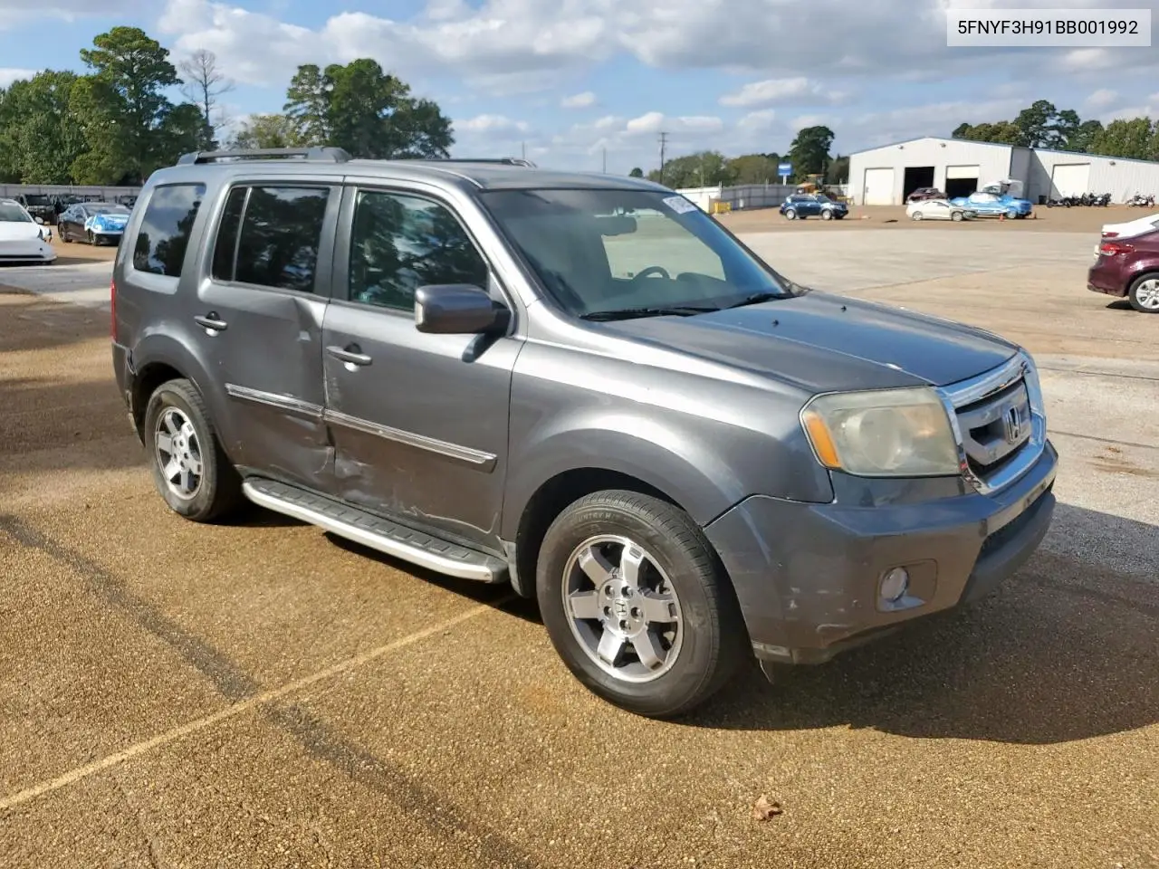 5FNYF3H91BB001992 2011 Honda Pilot Touring