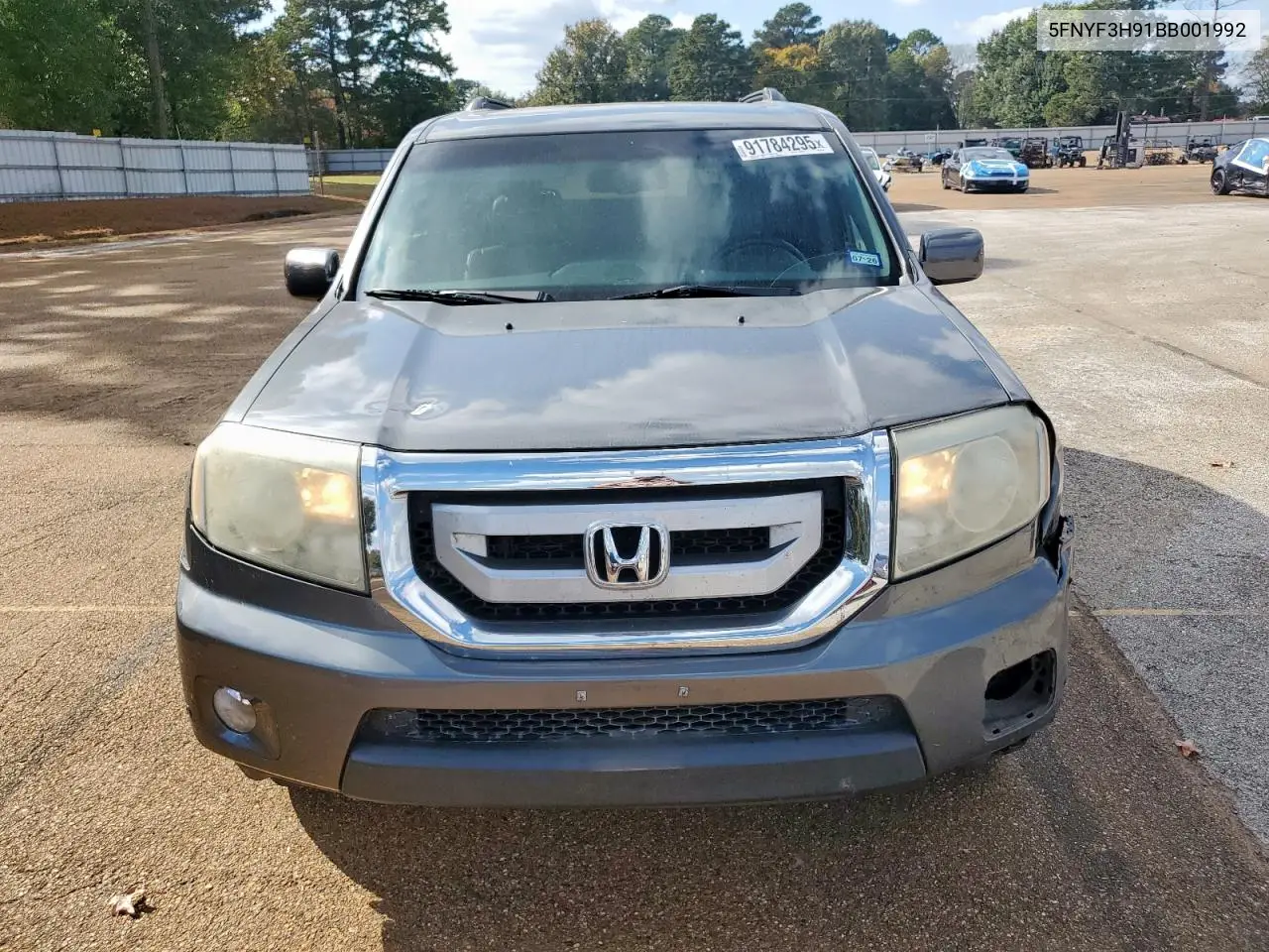 5FNYF3H91BB001992 2011 Honda Pilot Touring