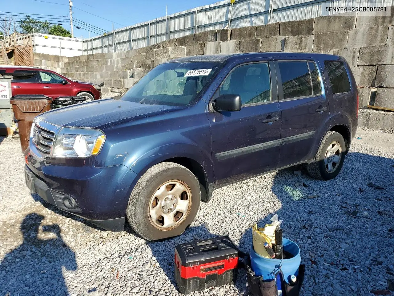 5FNYF4H25CB005781 2012 Honda Pilot