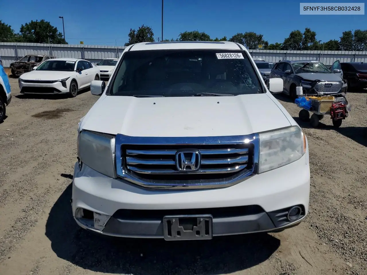 5FNYF3H58CB032428 2012 Honda Pilot Exl