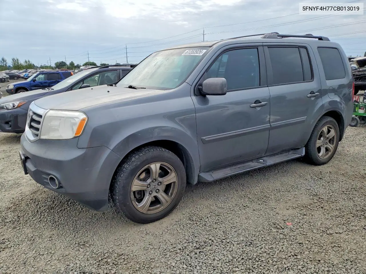 2012 Honda Pilot Exln VIN: 5FNYF4H77CB013019 Lot: 61353926