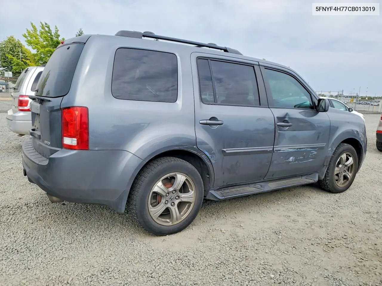 2012 Honda Pilot Exln VIN: 5FNYF4H77CB013019 Lot: 61353926