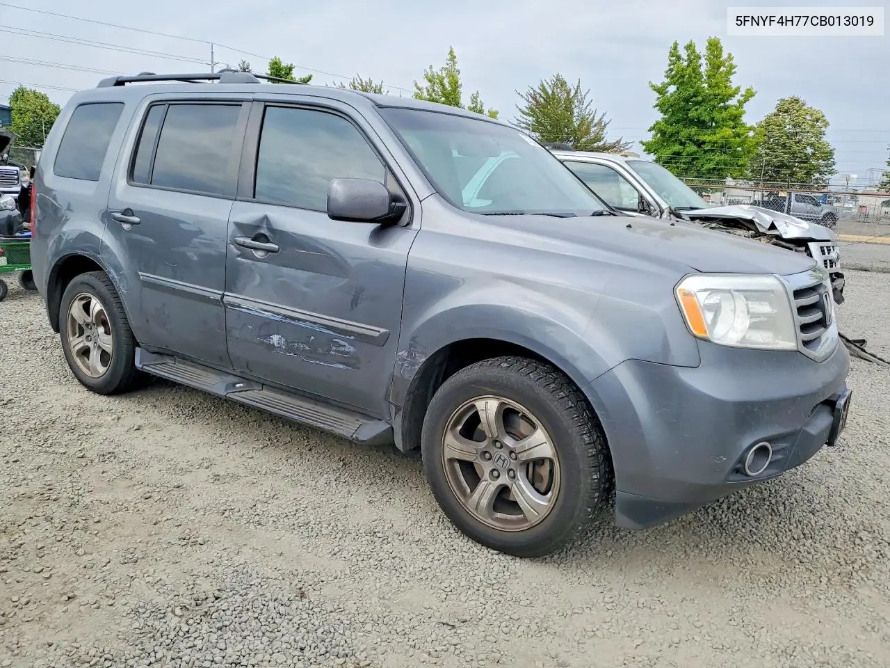 2012 Honda Pilot Exln VIN: 5FNYF4H77CB013019 Lot: 61353926