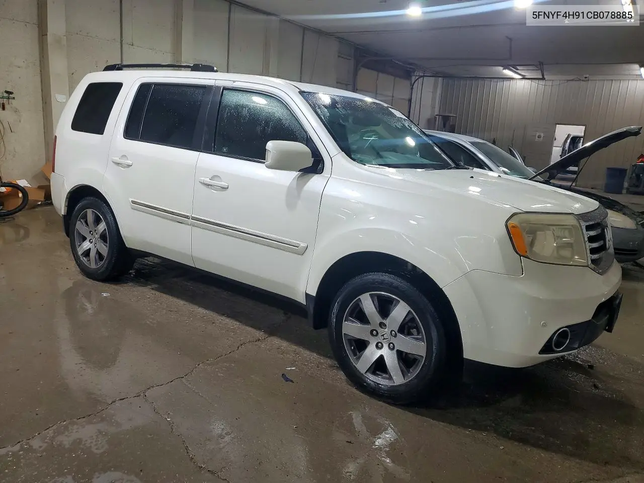 2012 Honda Pilot Touring VIN: 5FNYF4H91CB078885 Lot: 61380396