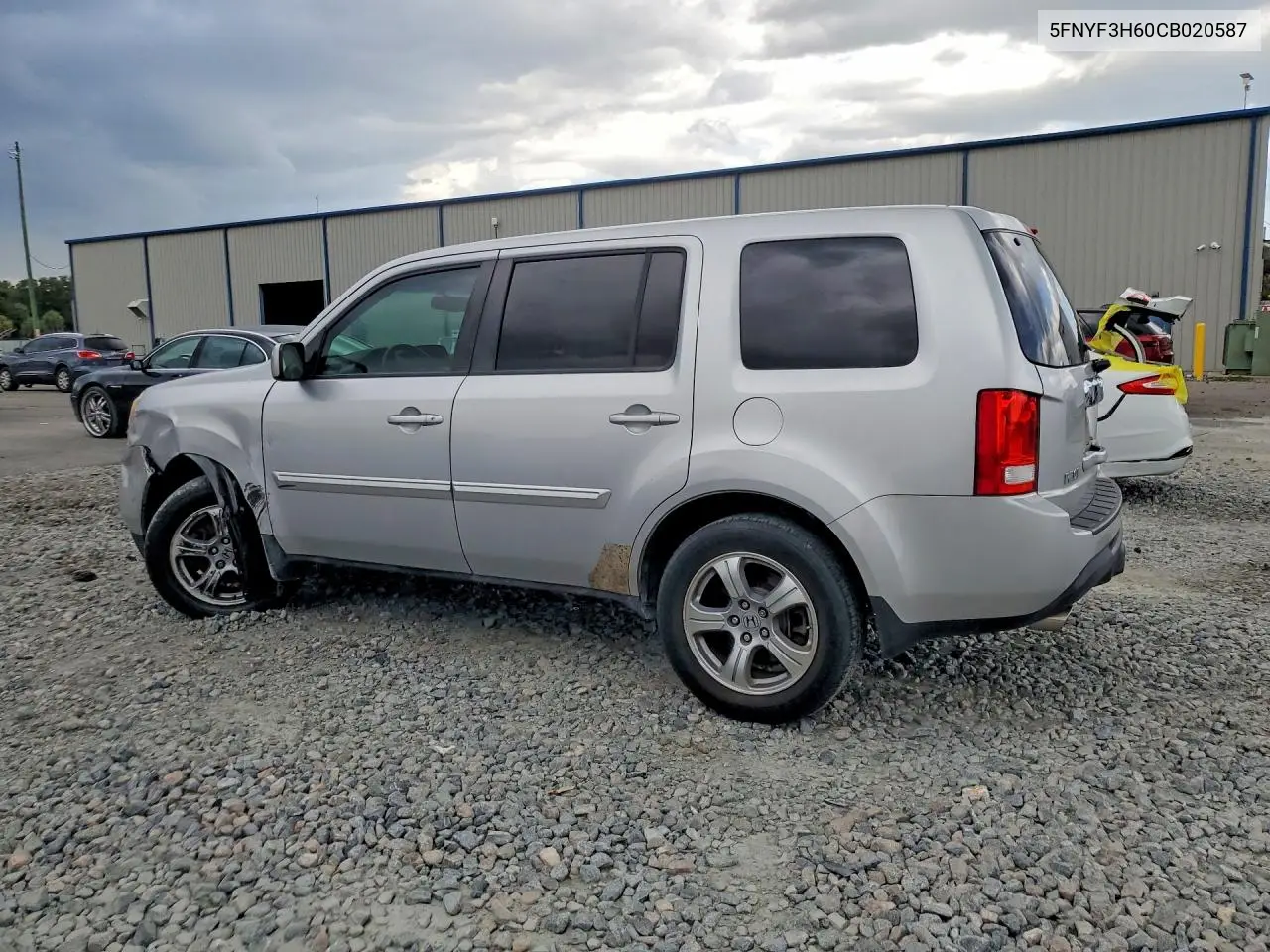 2012 Honda Pilot Exl VIN: 5FNYF3H60CB020587 Lot: 61796536