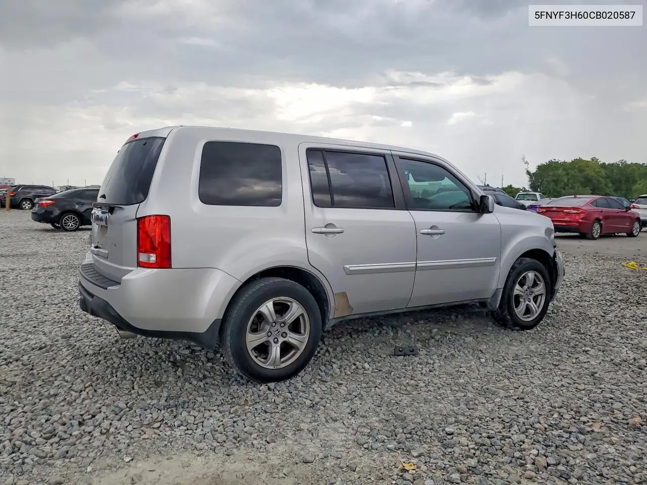 2012 Honda Pilot Exl VIN: 5FNYF3H60CB020587 Lot: 61796536