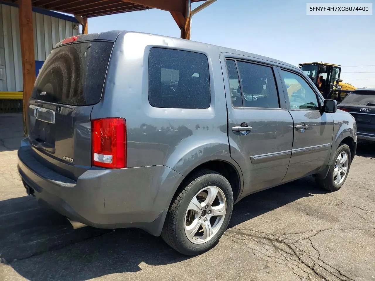2012 Honda Pilot Exln VIN: 5FNYF4H7XCB074400 Lot: 61865916