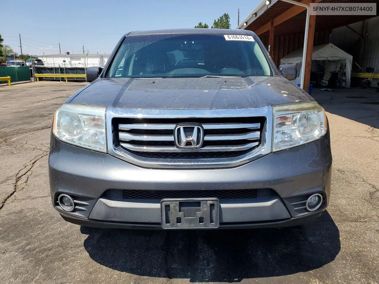 2012 Honda Pilot Exln VIN: 5FNYF4H7XCB074400 Lot: 61865916
