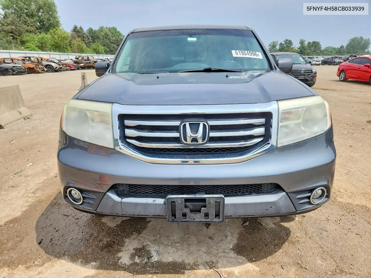 2012 Honda Pilot Exl VIN: 5FNYF4H58CB033939 Lot: 61964996