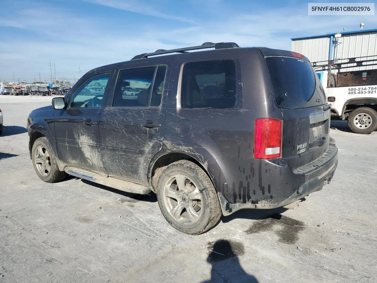 5FNYF4H61CB002976 2012 Honda Pilot Exl