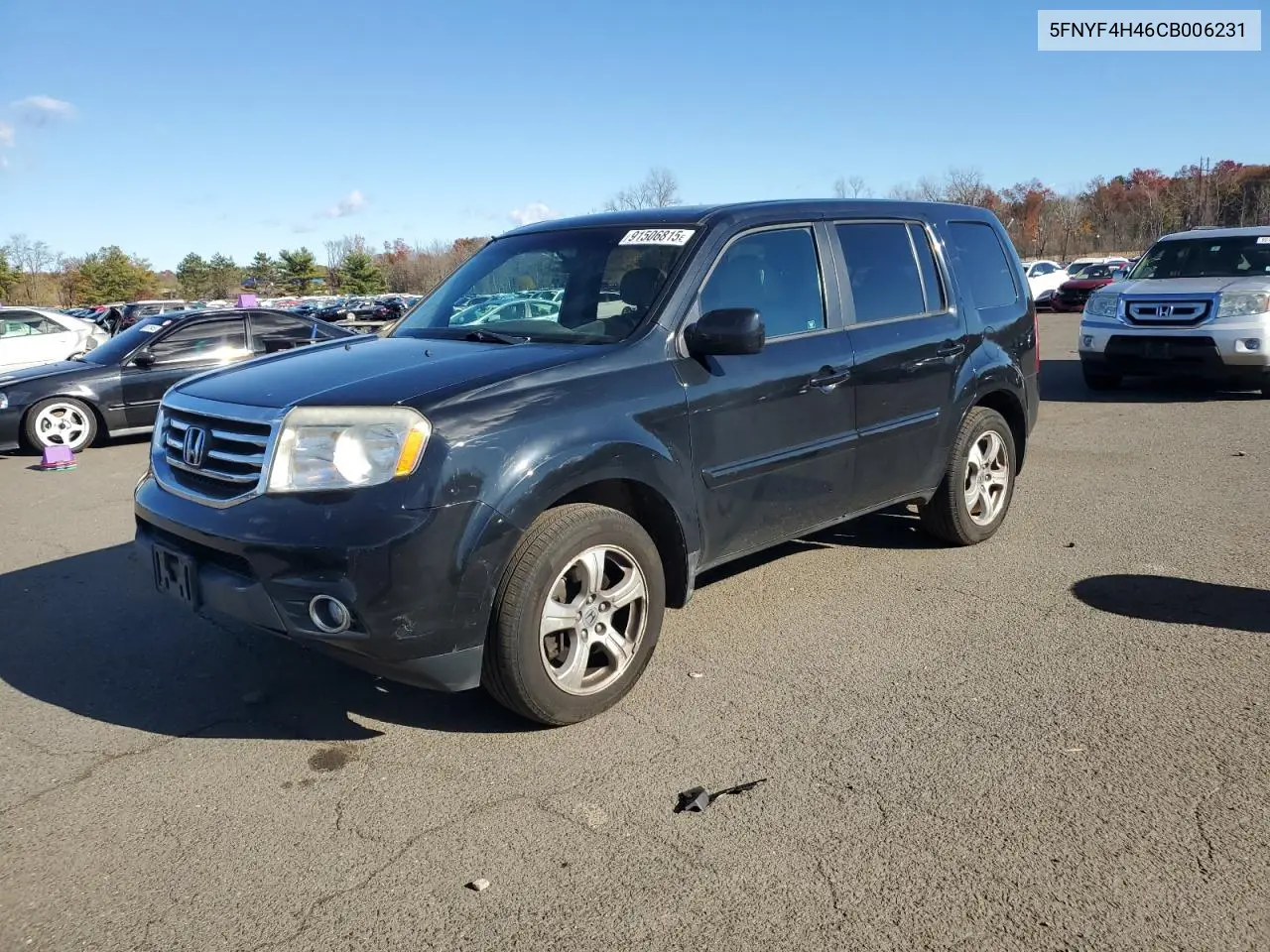 5FNYF4H46CB006231 2012 Honda Pilot Ex