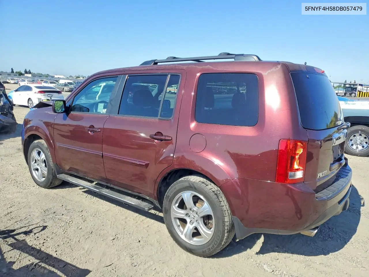 2013 Honda Pilot Exl VIN: 5FNYF4H58DB057479 Lot: 60181536