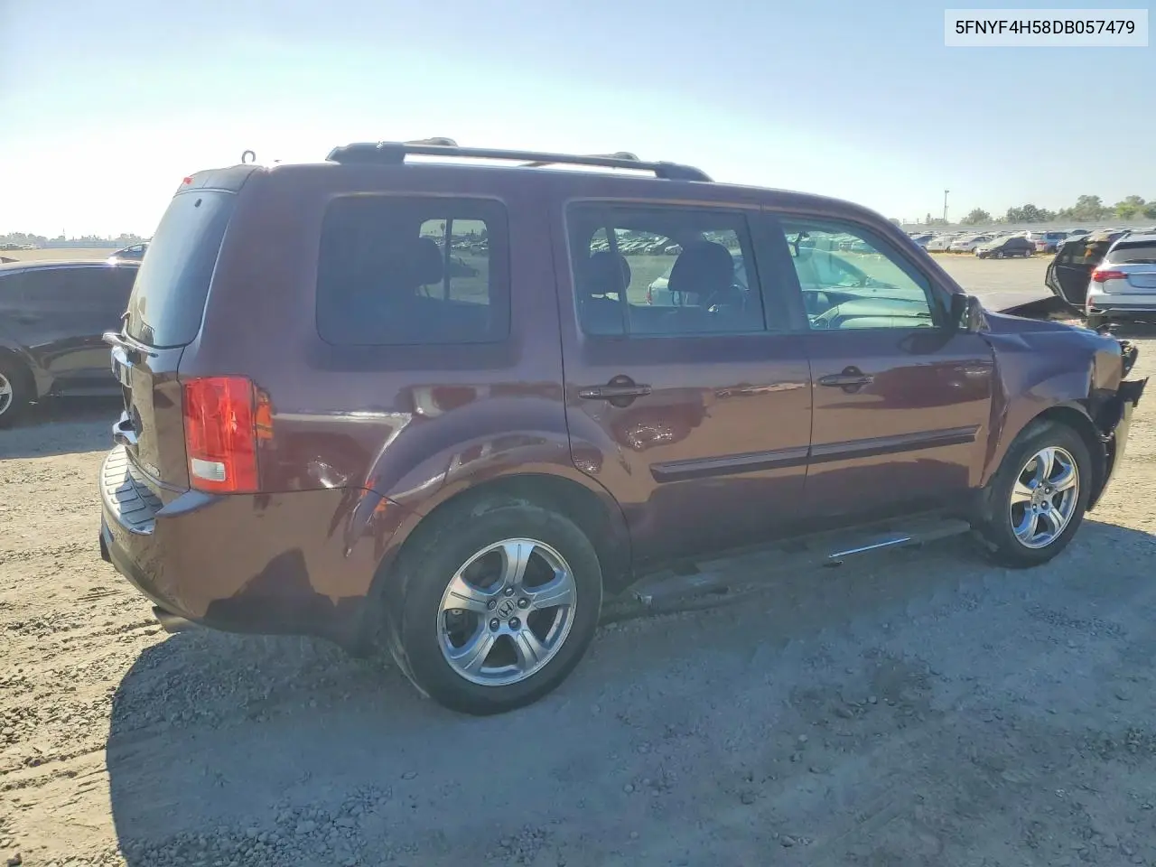 2013 Honda Pilot Exl VIN: 5FNYF4H58DB057479 Lot: 60181536