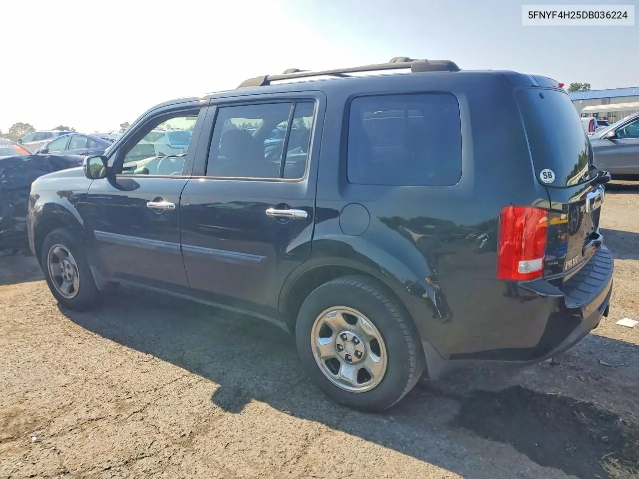 2013 Honda Pilot Lx VIN: 5FNYF4H25DB036224 Lot: 61280946