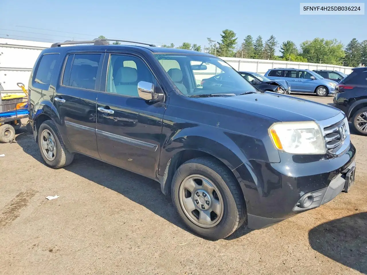 2013 Honda Pilot Lx VIN: 5FNYF4H25DB036224 Lot: 61280946