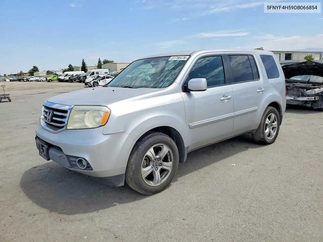 2013 Honda Pilot Exl VIN: 5FNYF4H59DB066854 Lot: 61756476