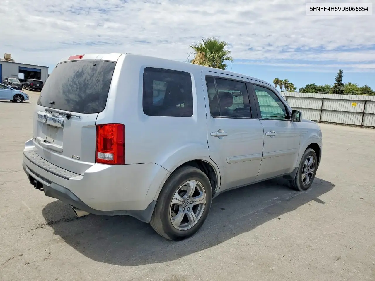 2013 Honda Pilot Exl VIN: 5FNYF4H59DB066854 Lot: 61756476