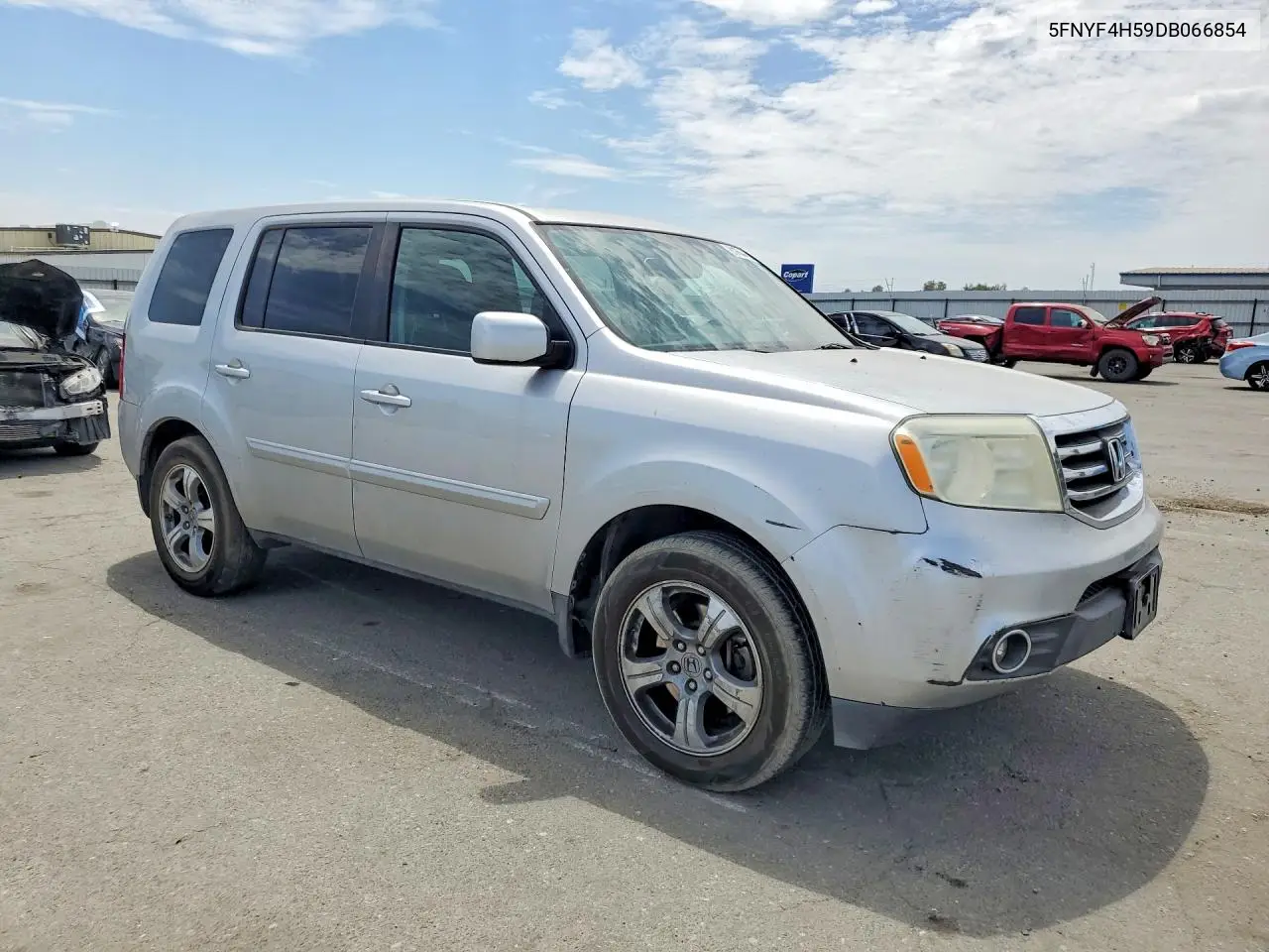2013 Honda Pilot Exl VIN: 5FNYF4H59DB066854 Lot: 61756476