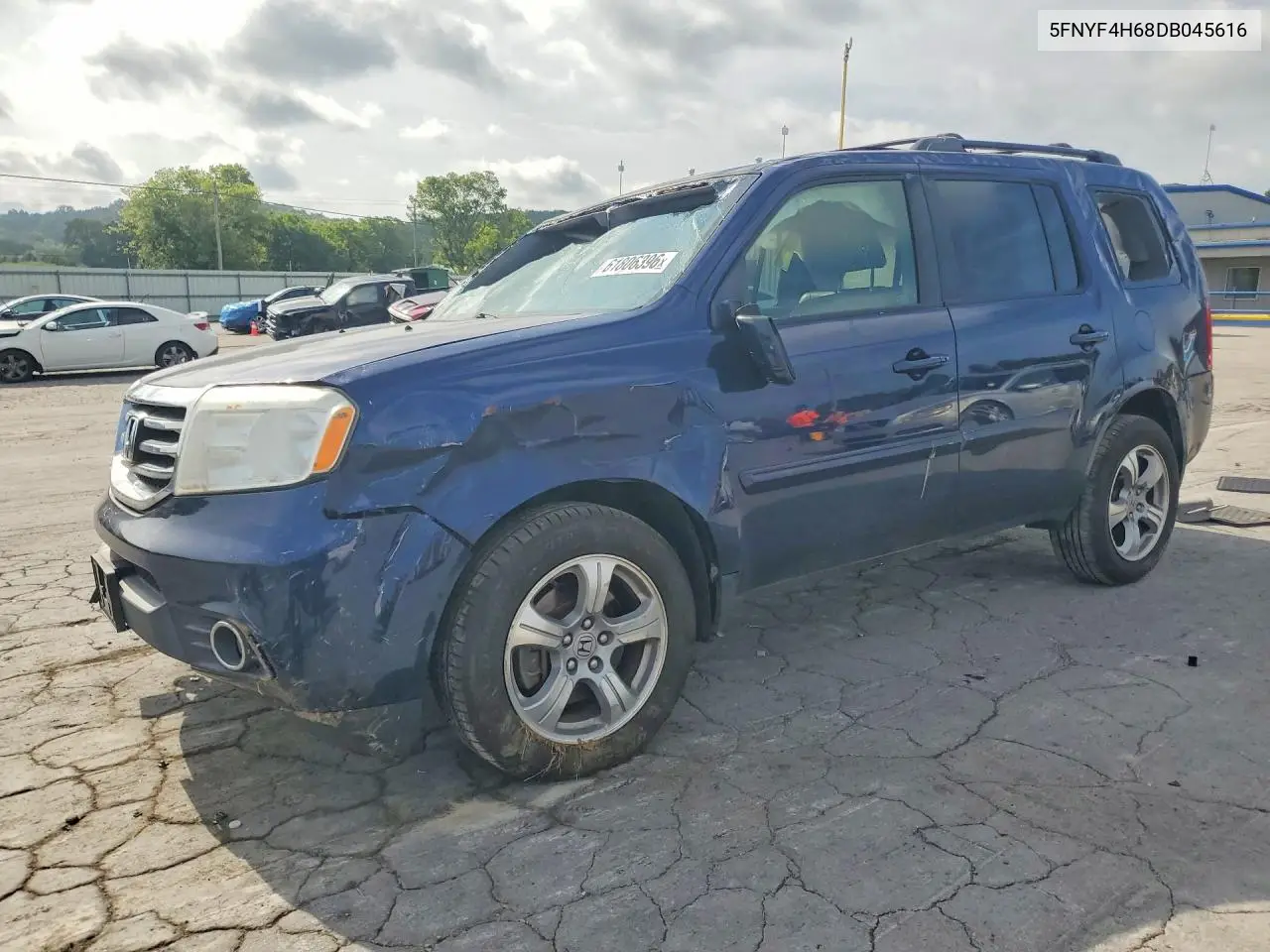 2013 Honda Pilot Exl VIN: 5FNYF4H68DB045616 Lot: 61806396