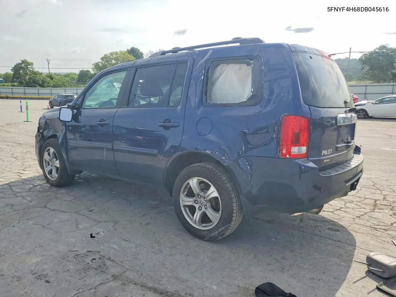 2013 Honda Pilot Exl VIN: 5FNYF4H68DB045616 Lot: 61806396