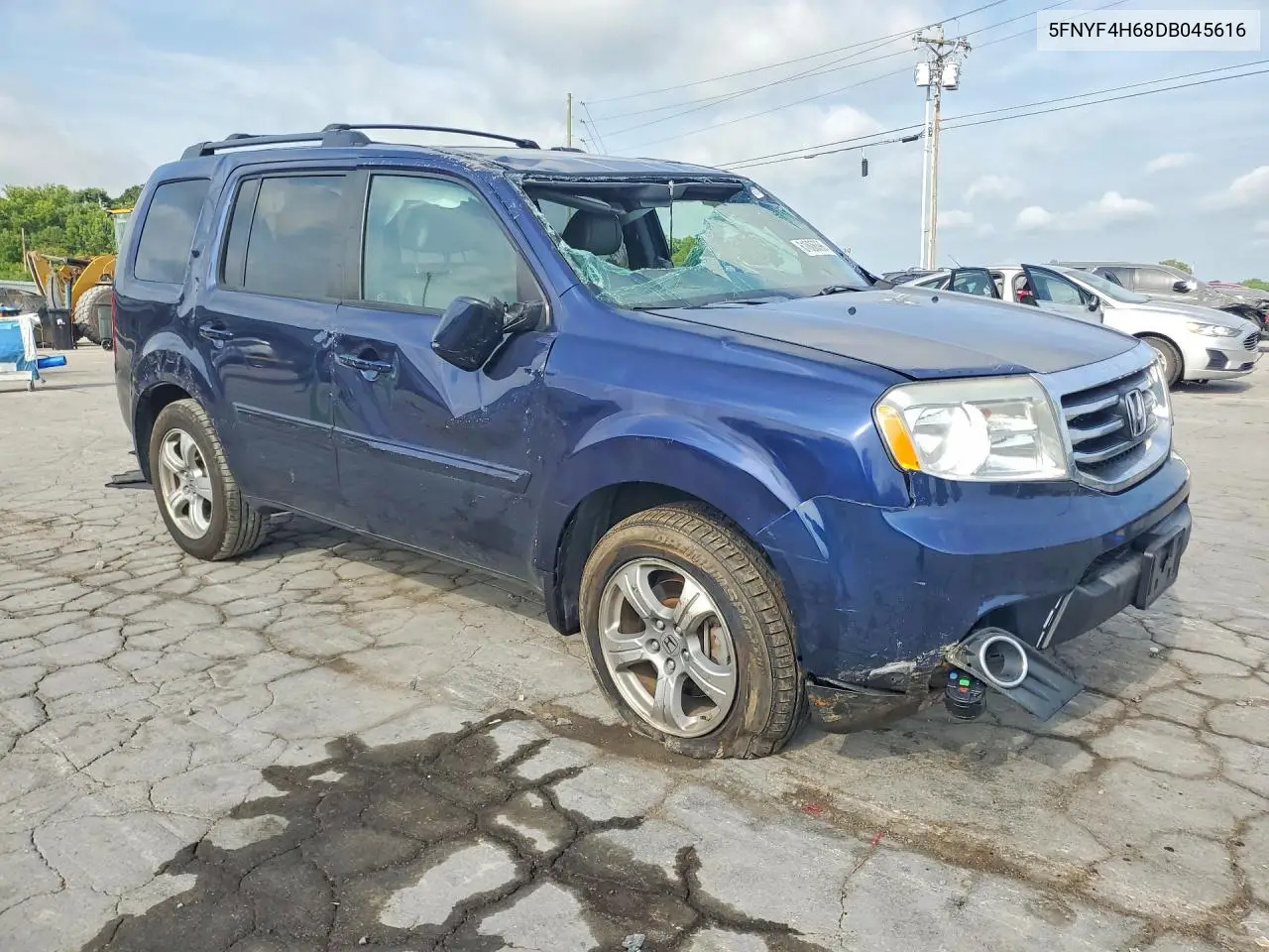2013 Honda Pilot Exl VIN: 5FNYF4H68DB045616 Lot: 61806396