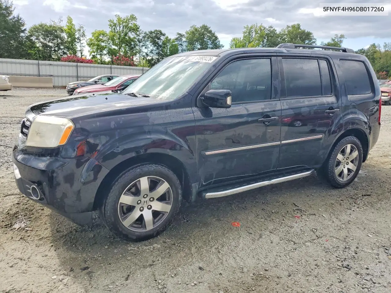 2013 Honda Pilot Touring VIN: 5FNYF4H96DB017260 Lot: 61893426