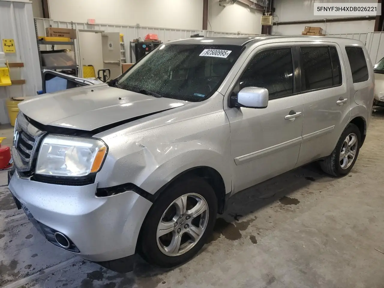 5FNYF3H4XDB026221 2013 Honda Pilot Ex
