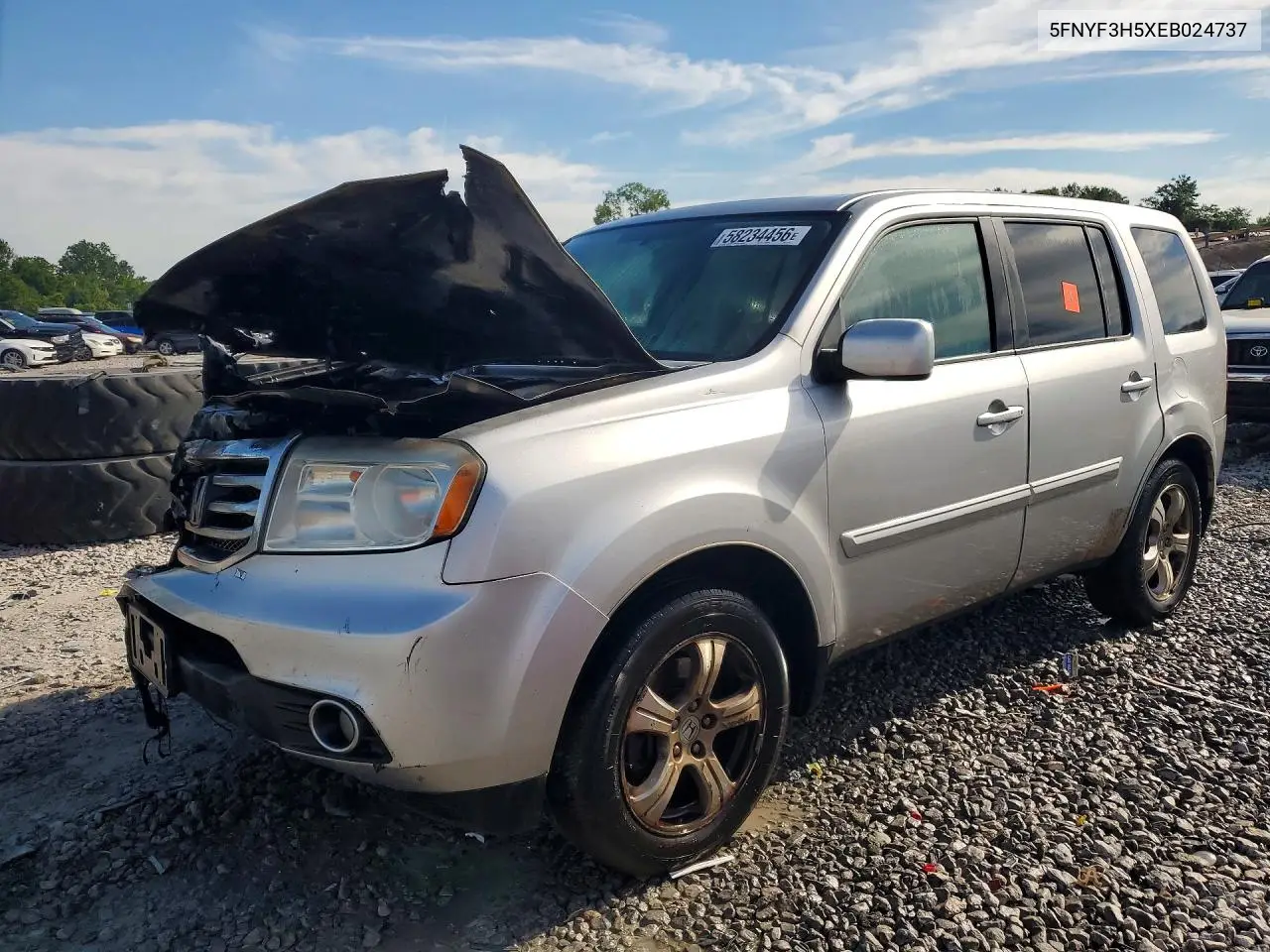 2014 Honda Pilot Exl VIN: 5FNYF3H5XEB024737 Lot: 58234456