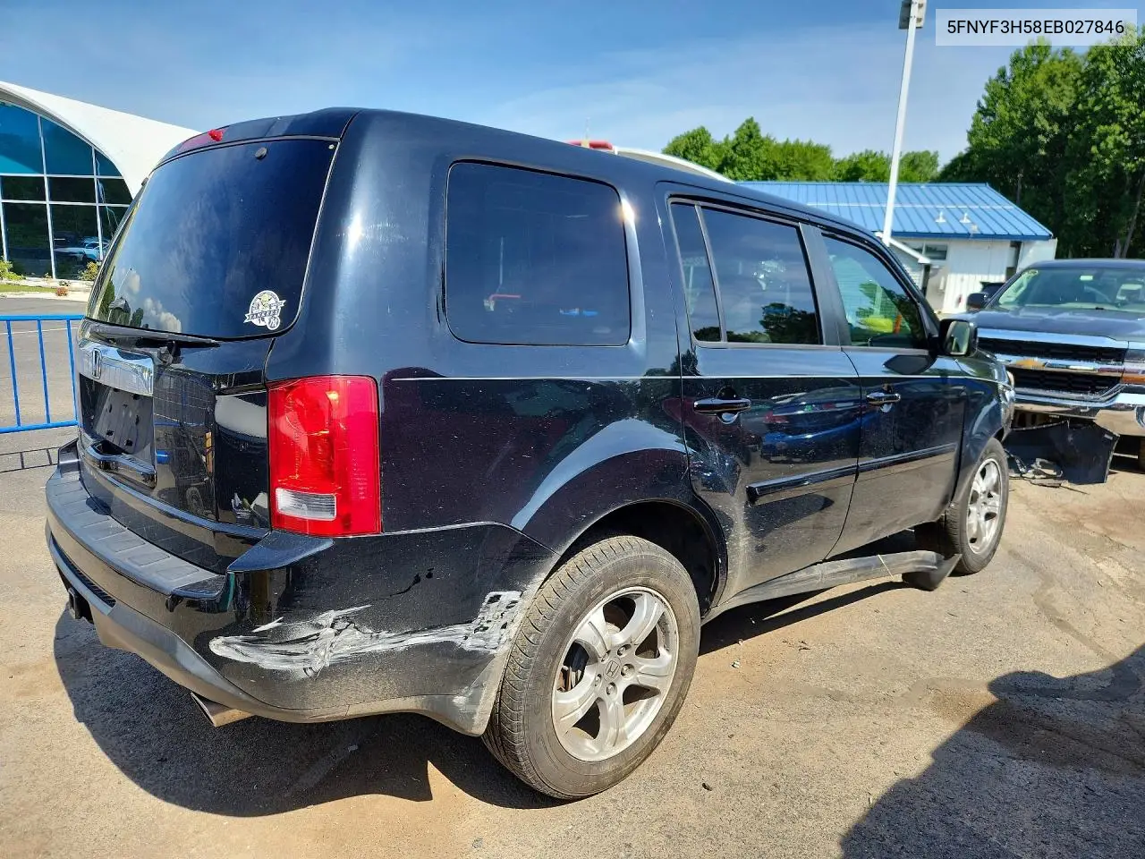2014 Honda Pilot Exl VIN: 5FNYF3H58EB027846 Lot: 61225556