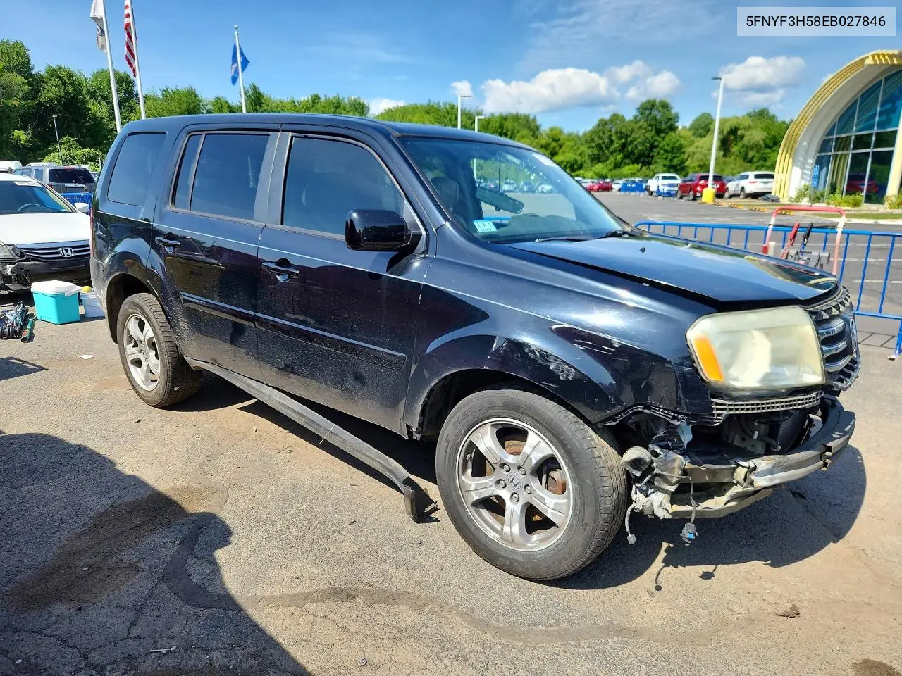 2014 Honda Pilot Exl VIN: 5FNYF3H58EB027846 Lot: 61225556