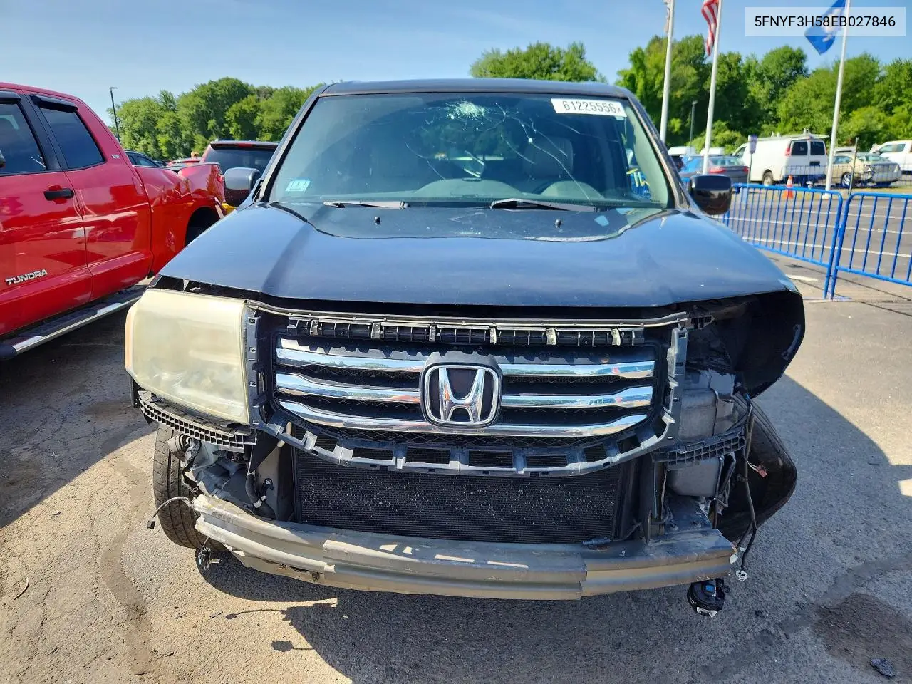 2014 Honda Pilot Exl VIN: 5FNYF3H58EB027846 Lot: 61225556