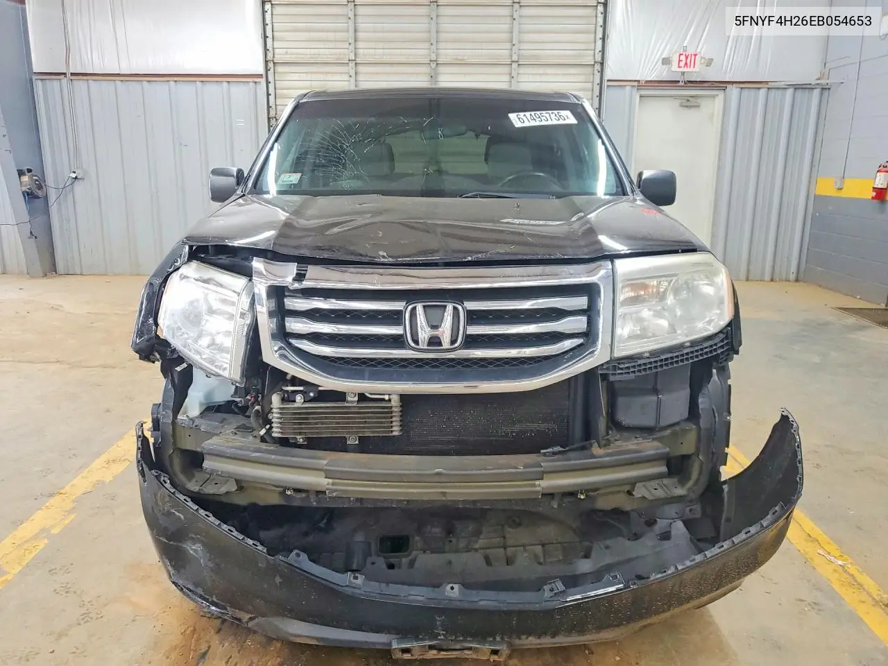 2014 Honda Pilot Lx VIN: 5FNYF4H26EB054653 Lot: 61495736
