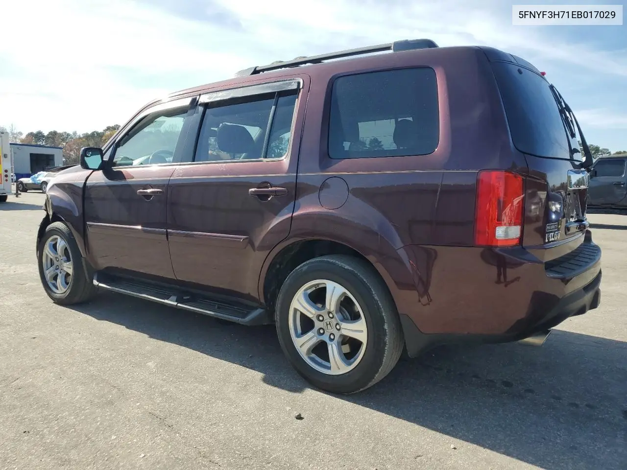 5FNYF3H71EB017029 2014 Honda Pilot Exln