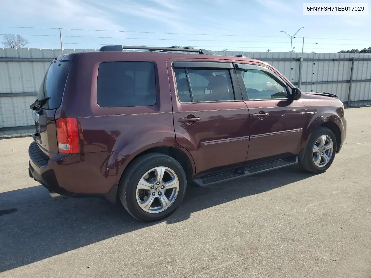 5FNYF3H71EB017029 2014 Honda Pilot Exln