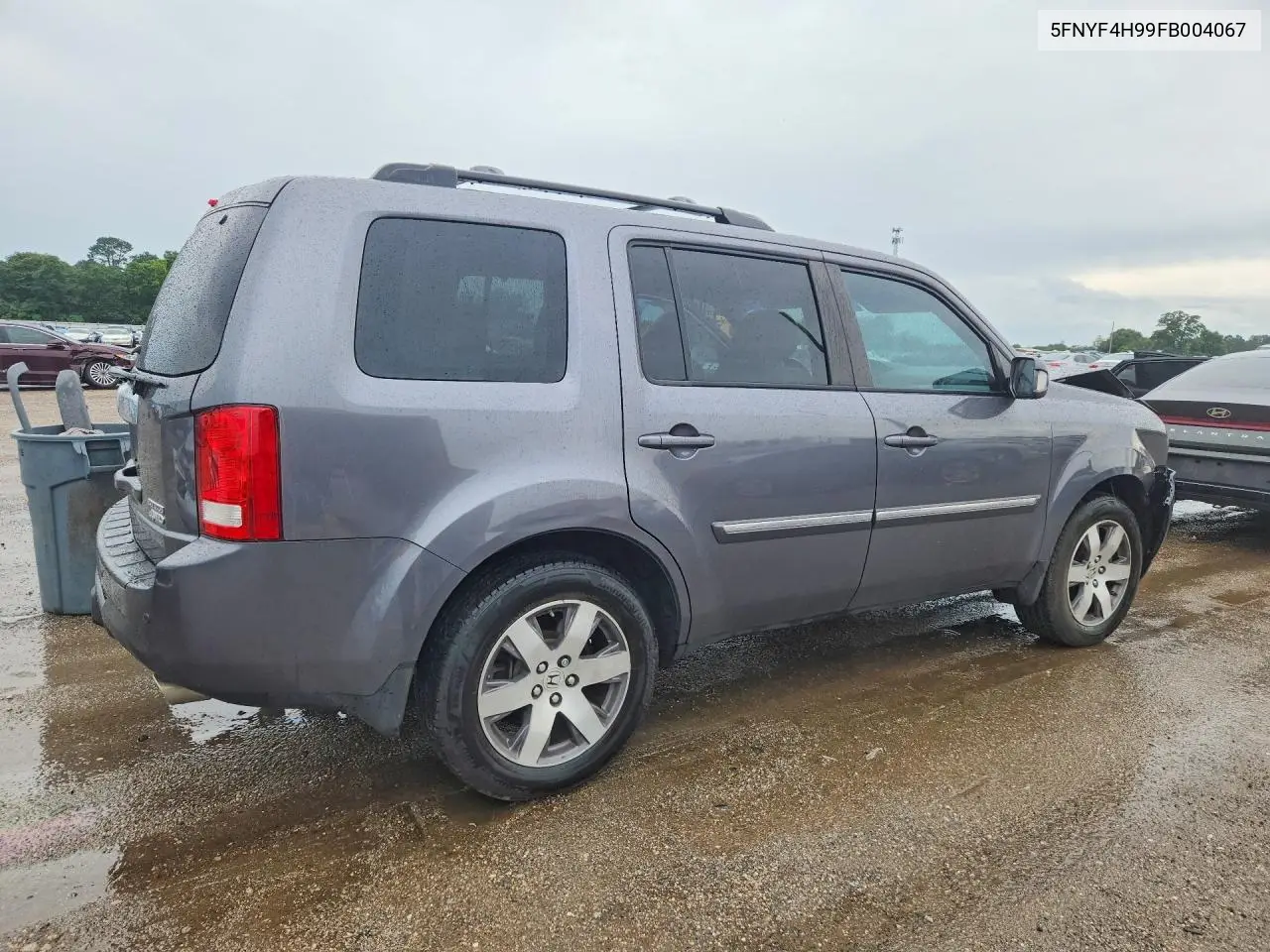 2015 Honda Pilot Touring VIN: 5FNYF4H99FB004067 Lot: 58077856