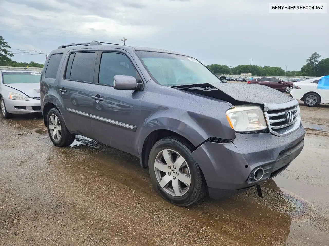 2015 Honda Pilot Touring VIN: 5FNYF4H99FB004067 Lot: 58077856