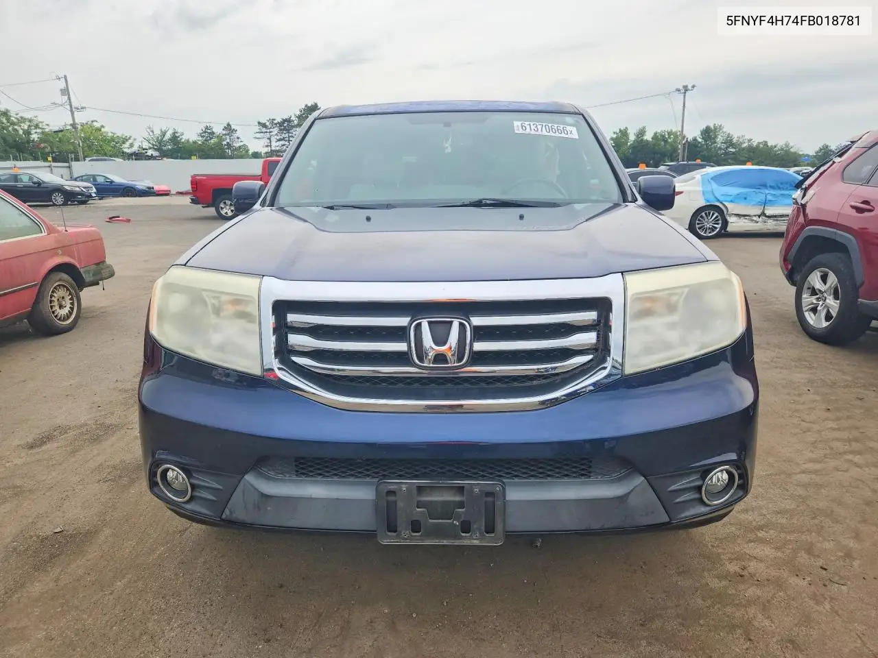 2015 Honda Pilot Exln VIN: 5FNYF4H74FB018781 Lot: 61370666