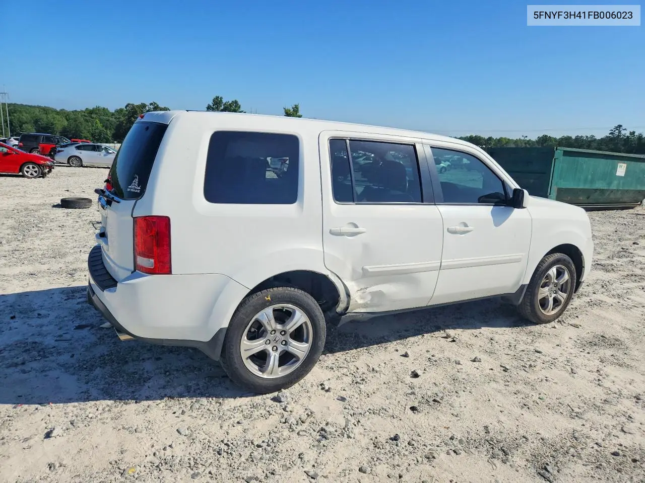 2015 Honda Pilot Ex VIN: 5FNYF3H41FB006023 Lot: 61761456