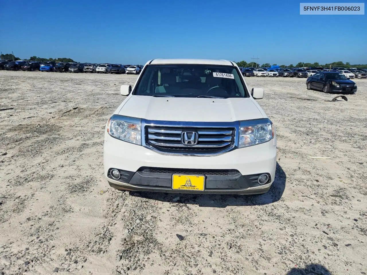2015 Honda Pilot Ex VIN: 5FNYF3H41FB006023 Lot: 61761456