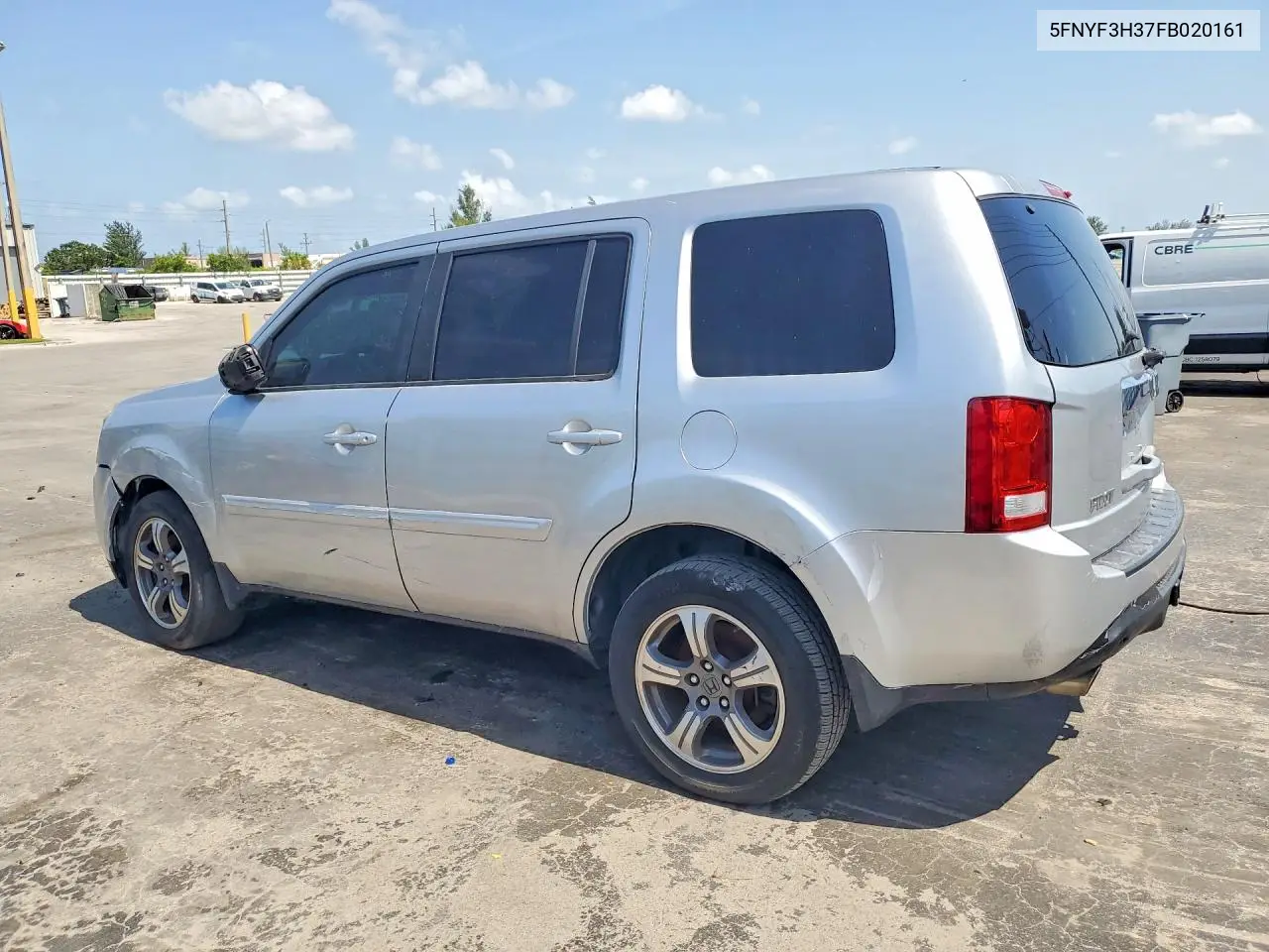 2015 Honda Pilot Se VIN: 5FNYF3H37FB020161 Lot: 61929556