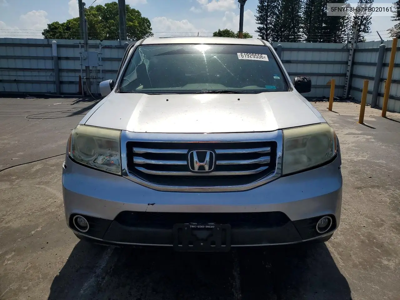 2015 Honda Pilot Se VIN: 5FNYF3H37FB020161 Lot: 61929556