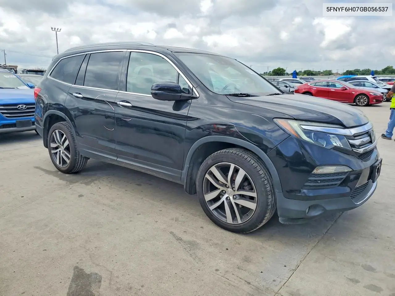 2016 Honda Pilot Elite VIN: 5FNYF6H07GB056537 Lot: 57350386