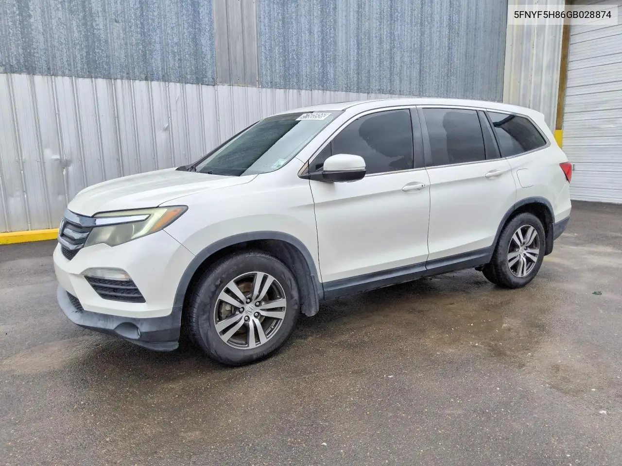 2016 Honda Pilot Exl VIN: 5FNYF5H86GB028874 Lot: 57505956