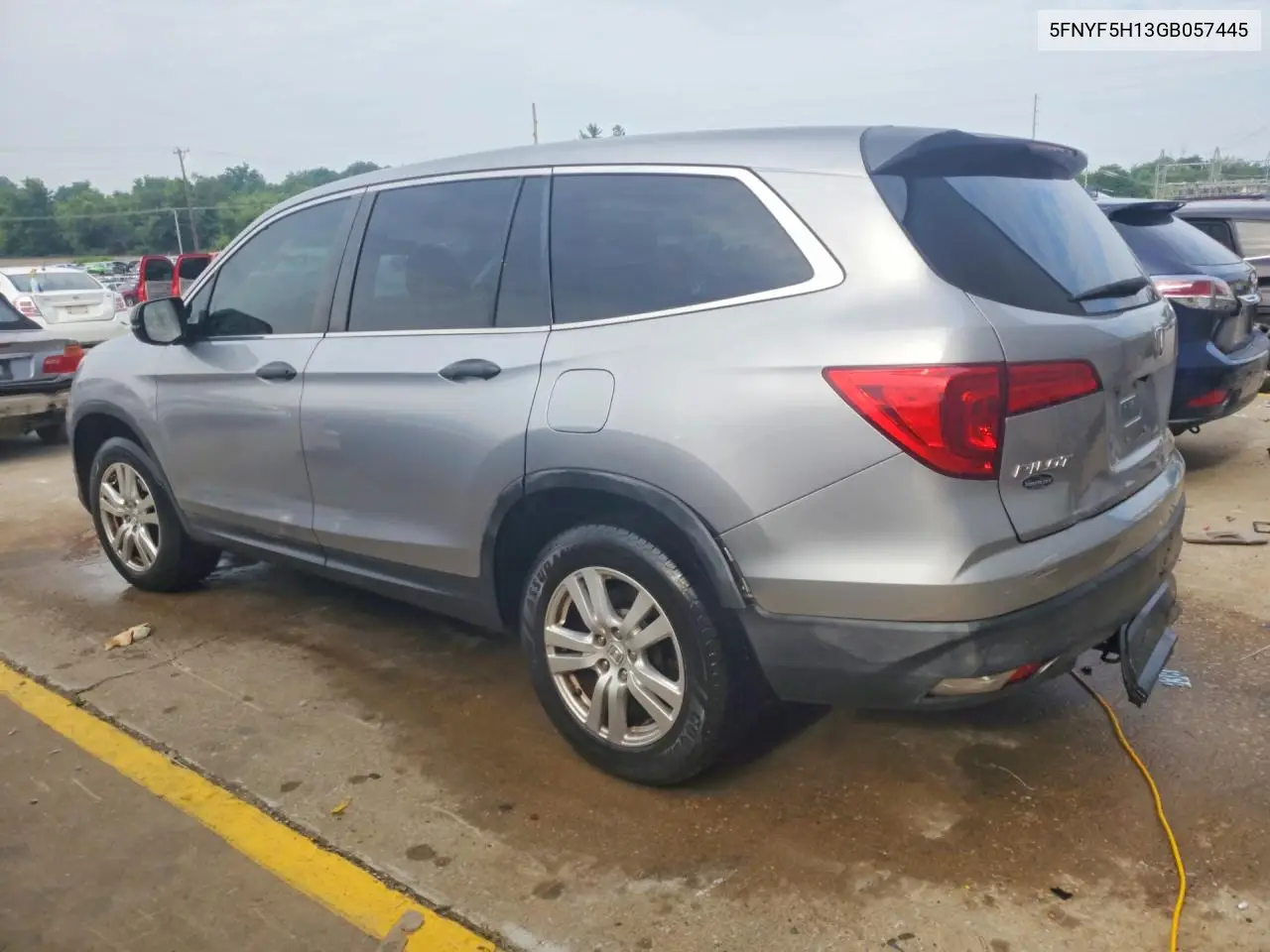 2016 Honda Pilot Lx VIN: 5FNYF5H13GB057445 Lot: 59624666
