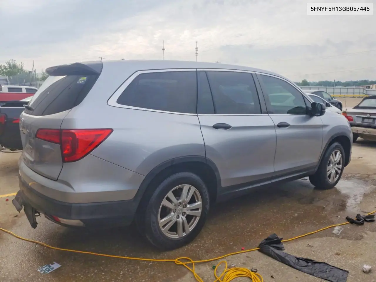 2016 Honda Pilot Lx VIN: 5FNYF5H13GB057445 Lot: 59624666