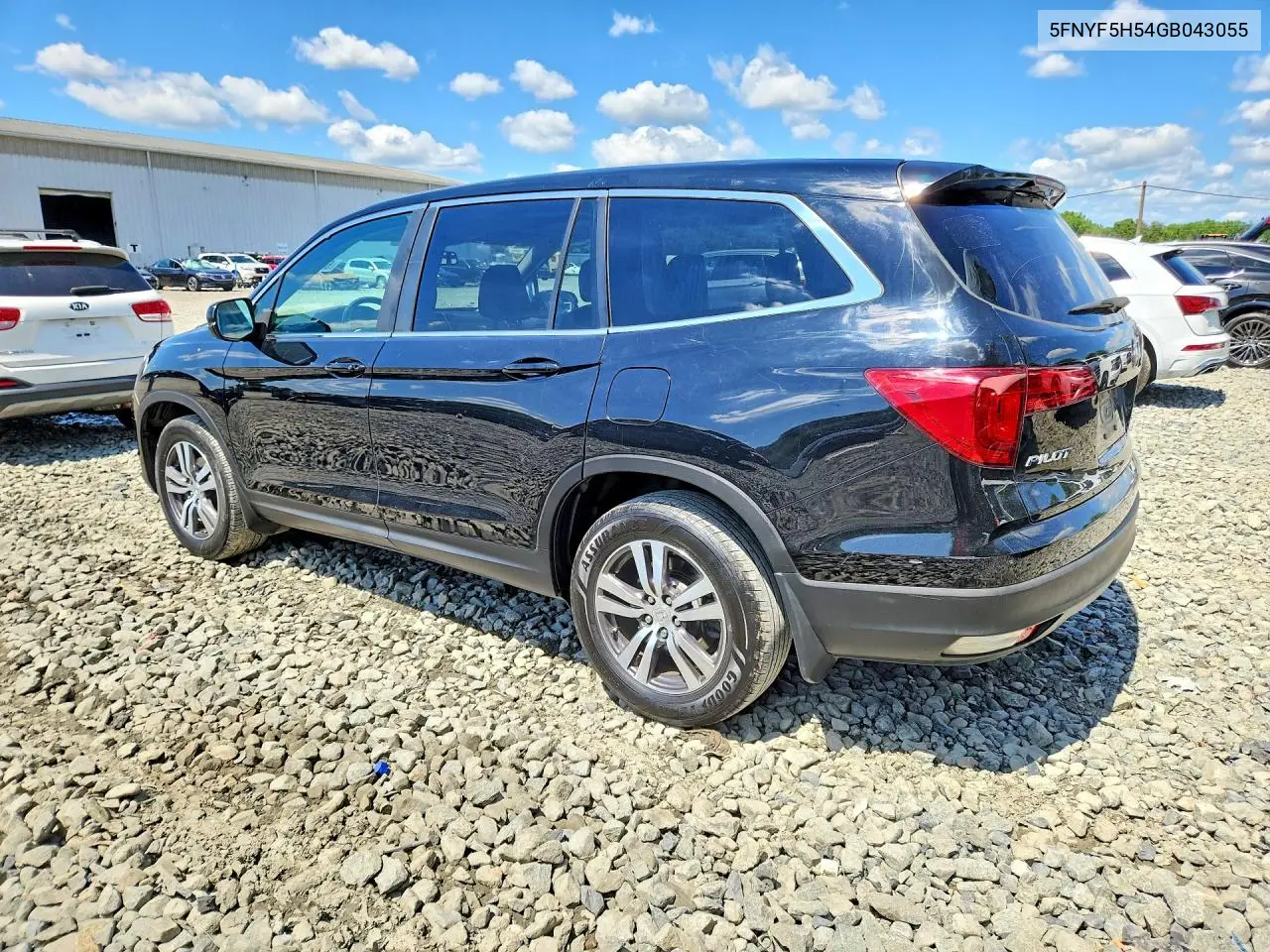 2016 Honda Pilot Exl VIN: 5FNYF5H54GB043055 Lot: 60614196