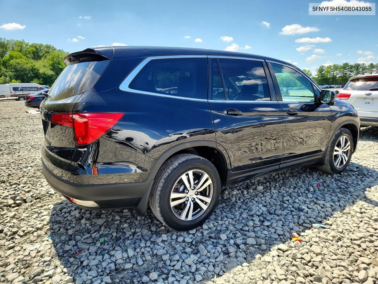2016 Honda Pilot Exl VIN: 5FNYF5H54GB043055 Lot: 60614196
