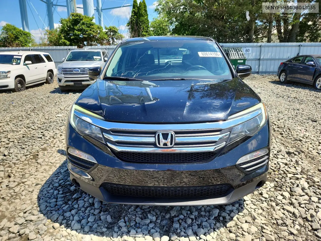 2016 Honda Pilot Exl VIN: 5FNYF5H54GB043055 Lot: 60614196